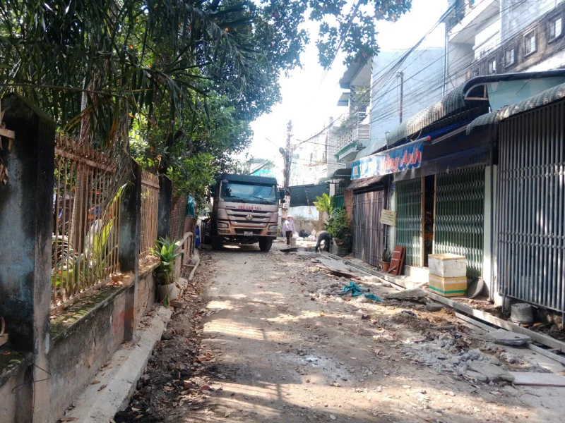 Update tiến độ thi công hạ tầng giao thông tại Phường Đông Hòa