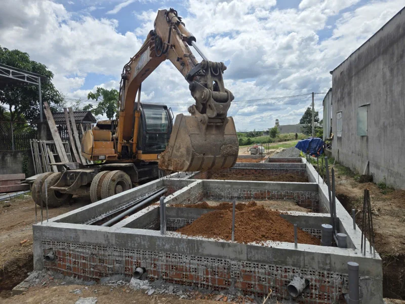 Tiến độ xây nhà vườn tại Bình Phước tháng 11-2025